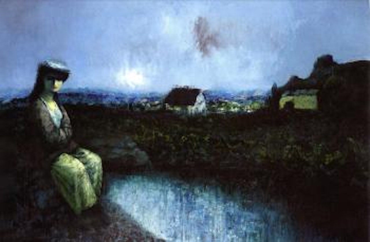 Figure in landscape by Daniel O'Neill