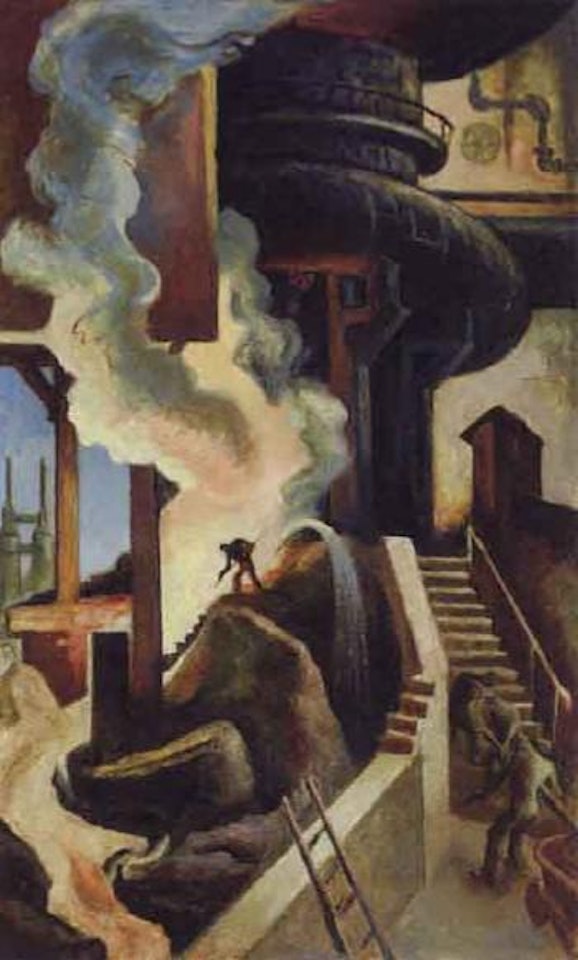 The steel mill by Thomas Hart Benton