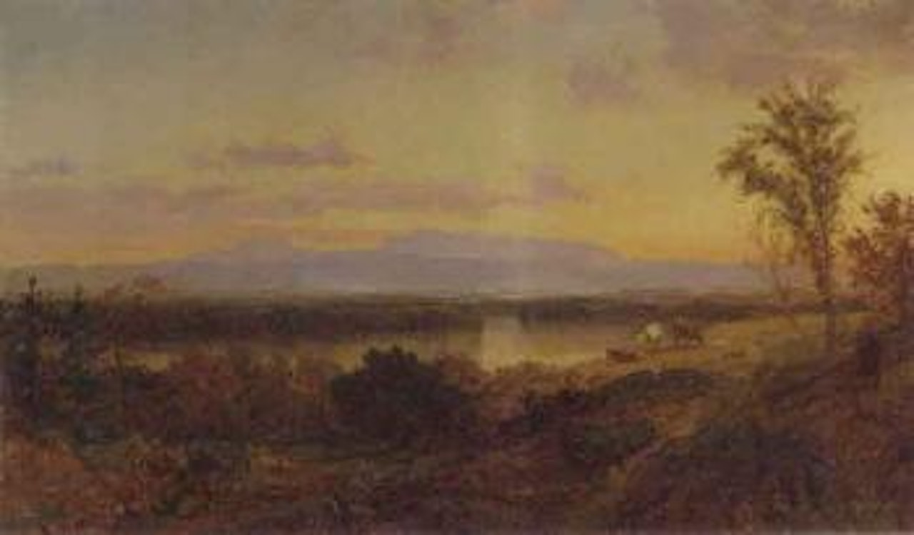 Autumn landscape by Jasper Francis Cropsey