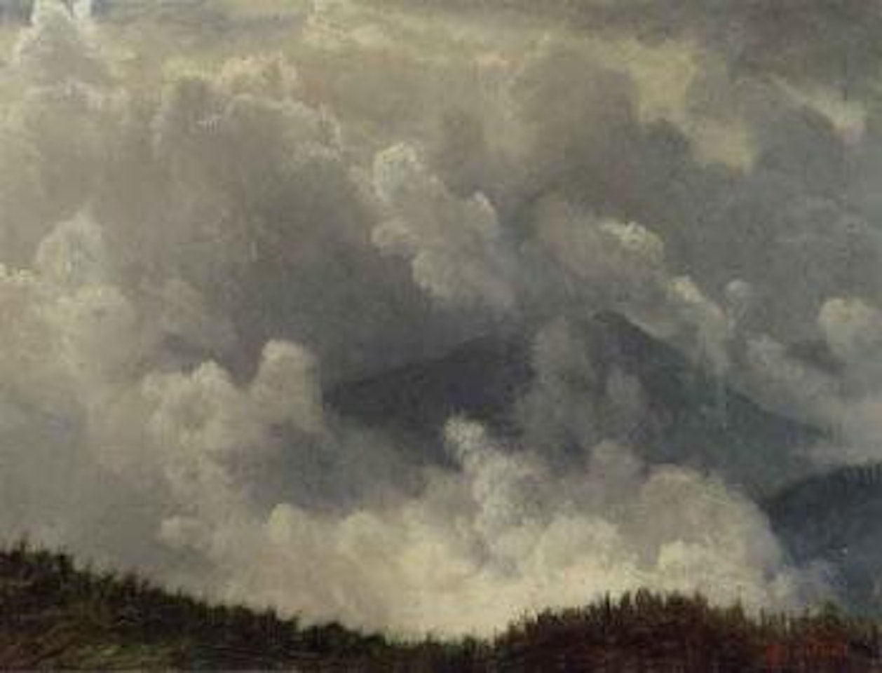 Mountain mist by Albert Bierstadt