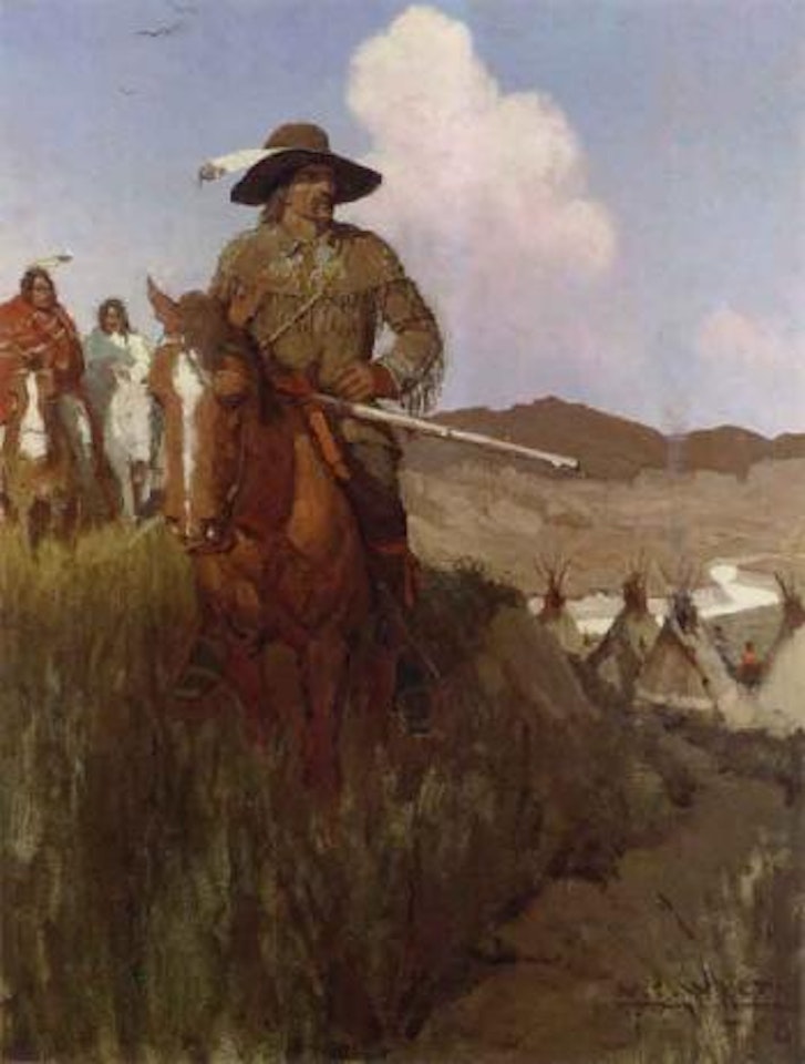 A careless, strong willed white man who had lived the Indian life for many years by Newell Convers Wyeth