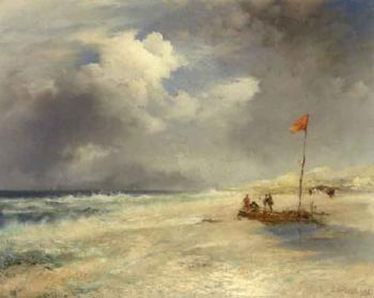East Hampton beach by Thomas Moran