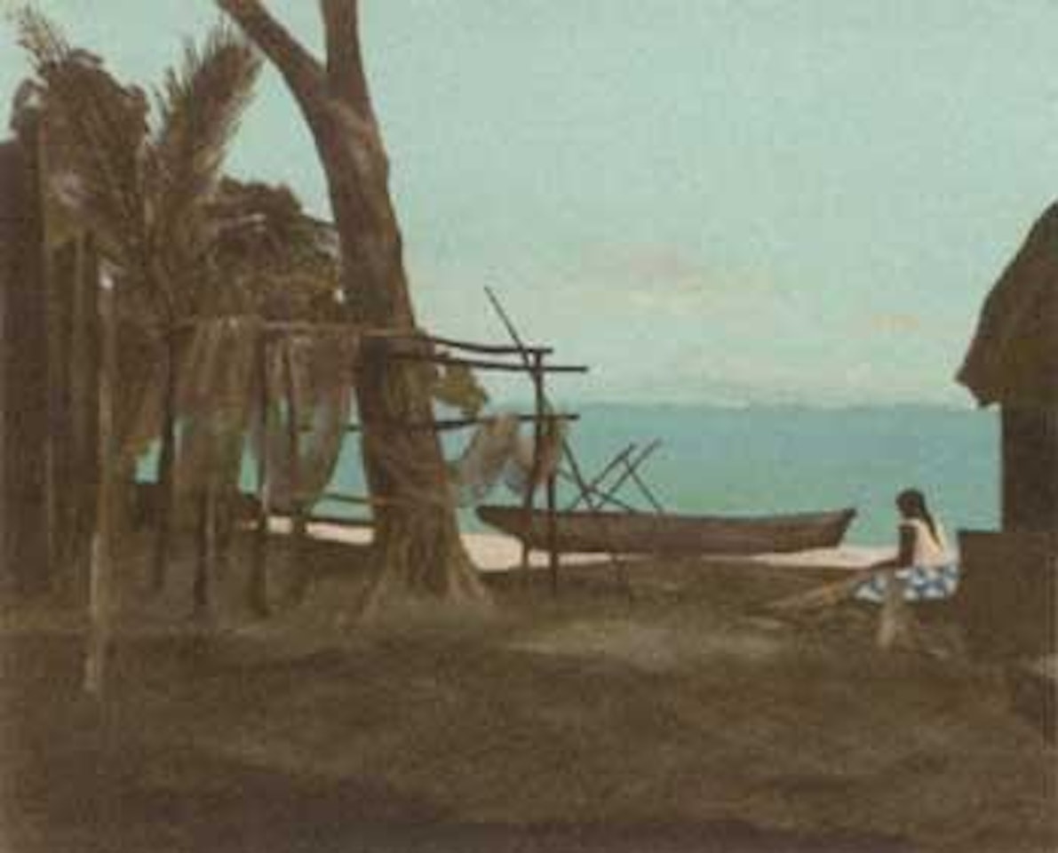 Mending the nets by Ray Austin Crooke