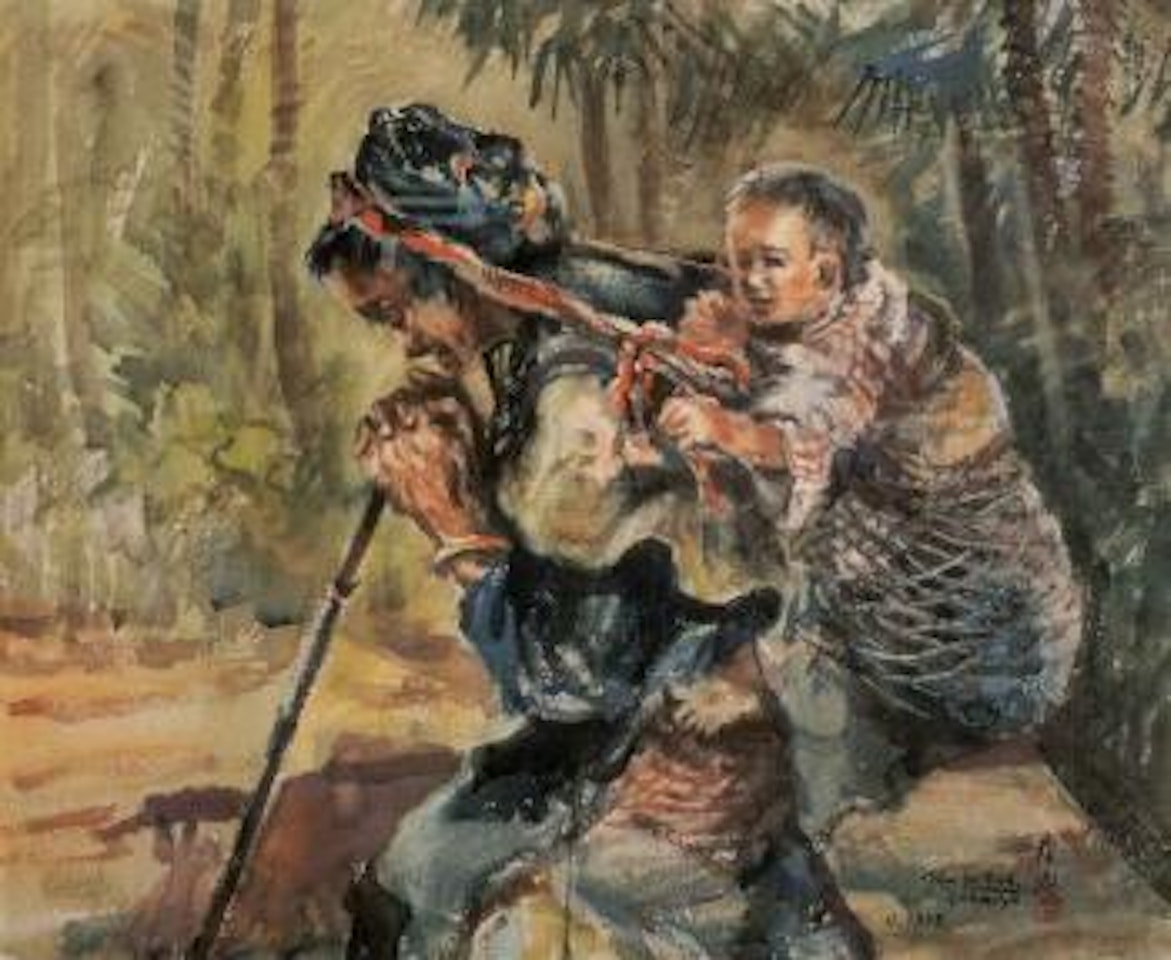 Aborigine people by Ran In-Ting (Lan Yinding)