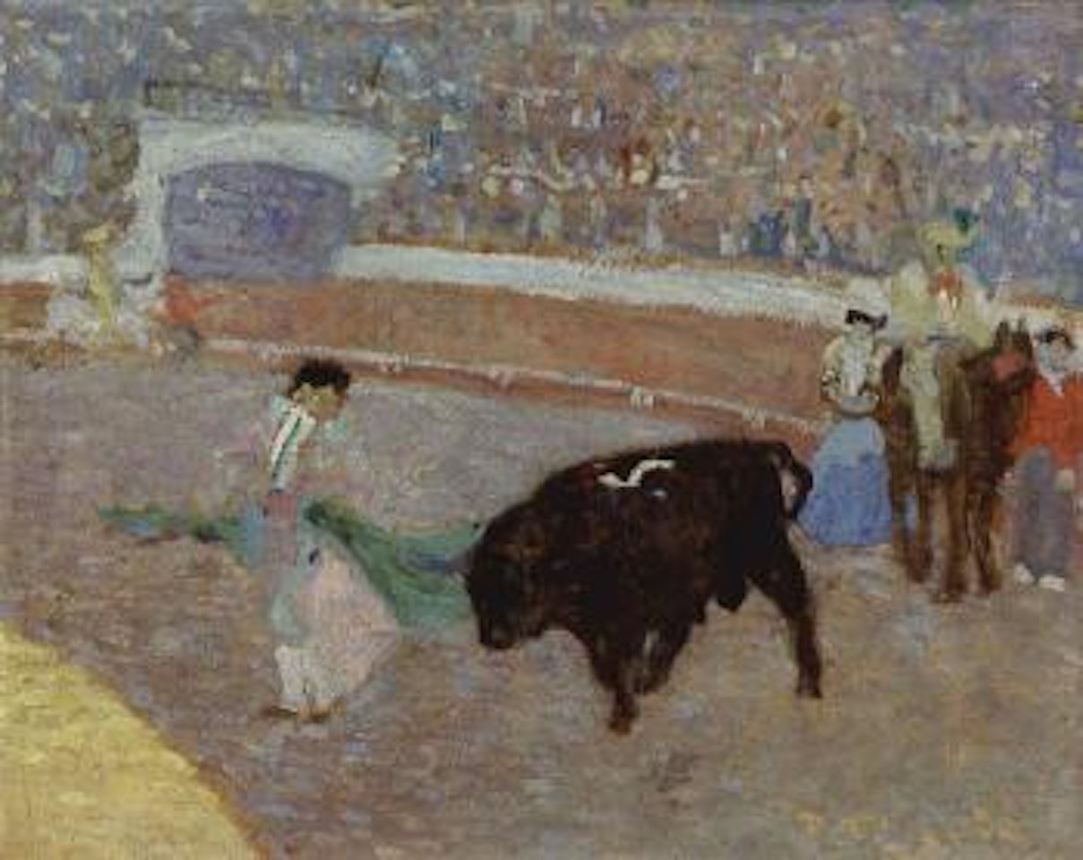 Bull fight by Pedro Figari