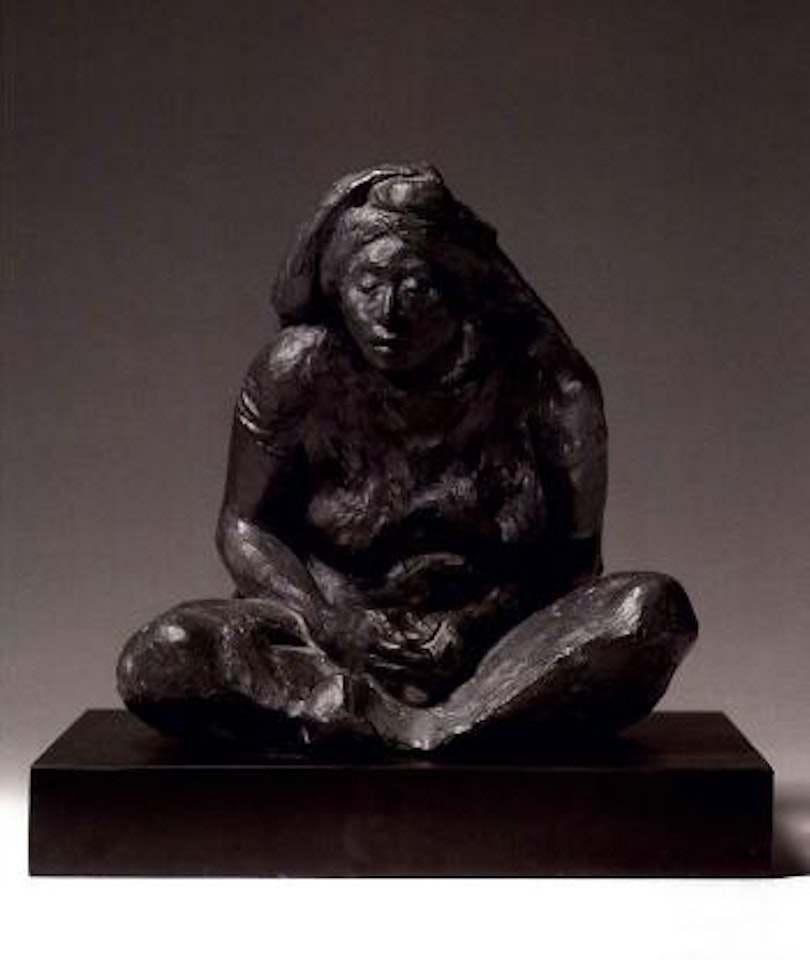 Seated woman by Francisco Zuñiga