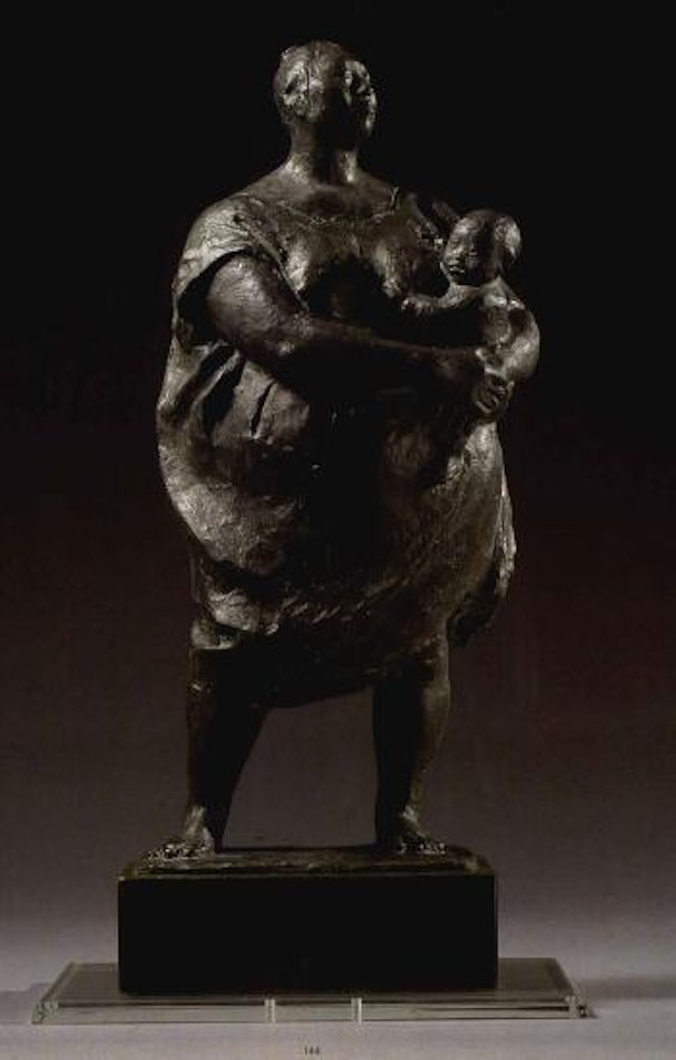 Mother holding baby by Francisco Zuñiga