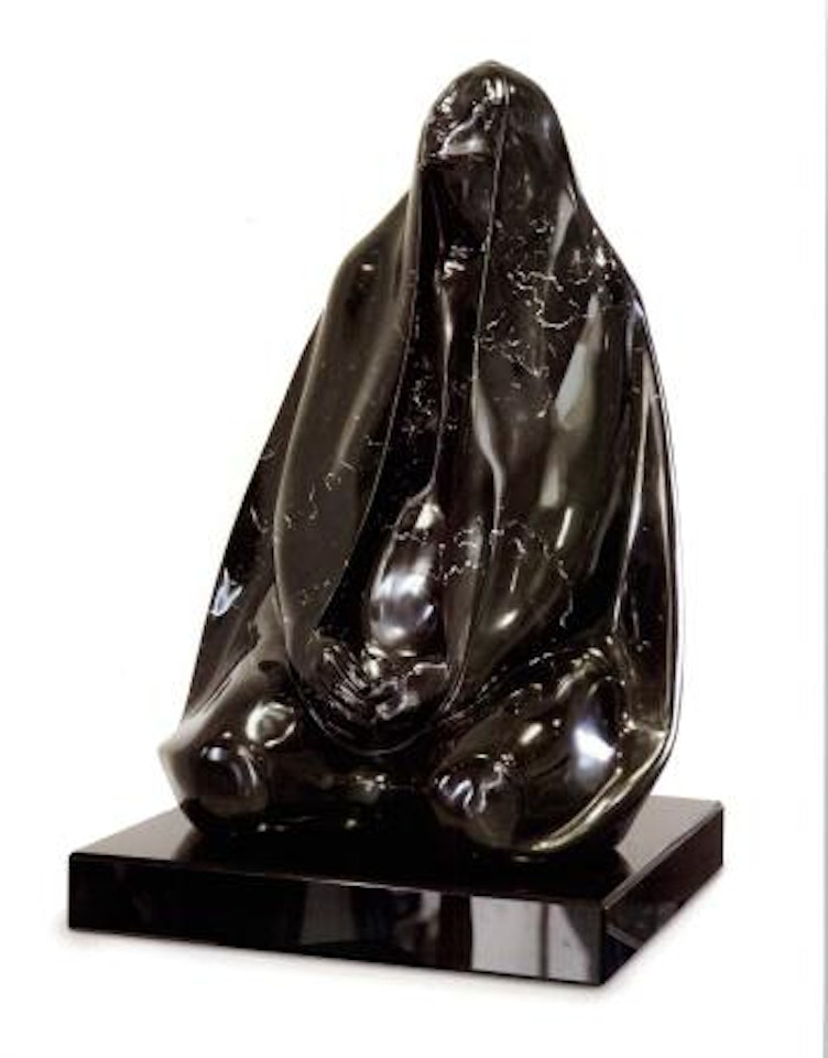 Prayer on her knees by Francisco Zuñiga