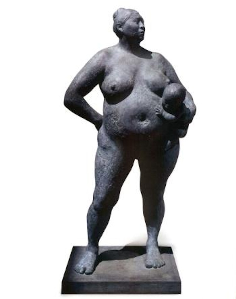 Mother with baby on hip by Francisco Zuñiga