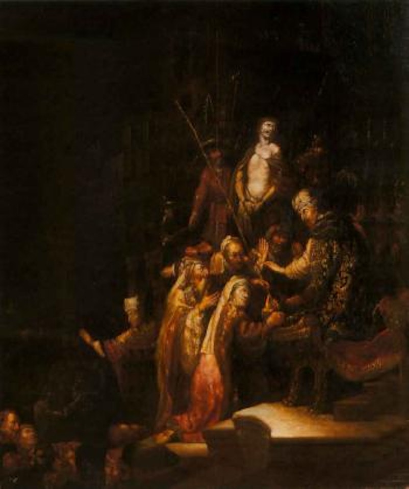 Christ before Pontius Pilate by Attributed to Rembrandt Harmensz van Rijn