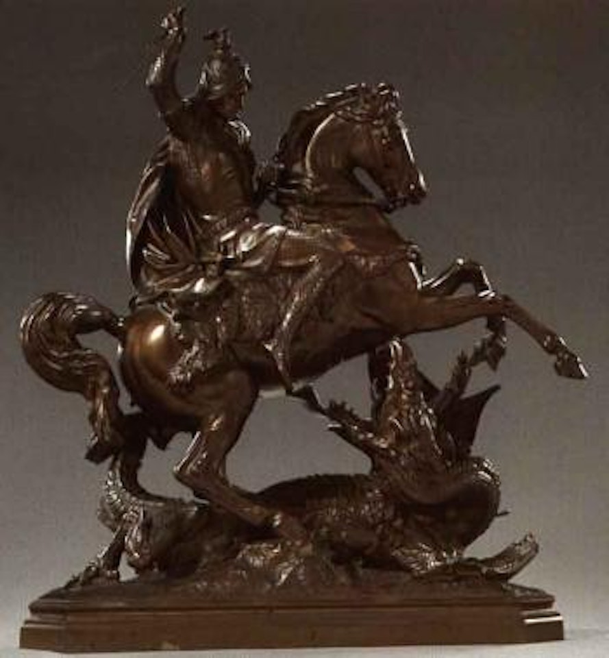 St. George and the dragon by European School