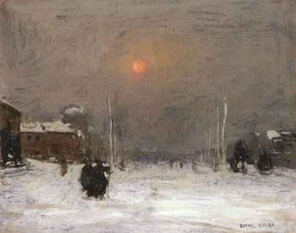 Winter square by Luigi Loir