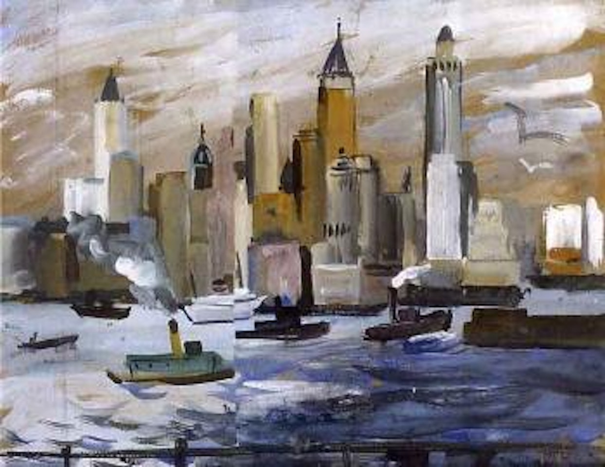 New York harbour by Norah McGuinness