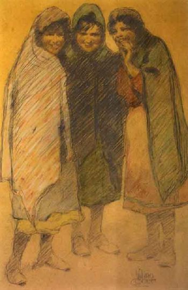 Three lovely lassies by William Conor