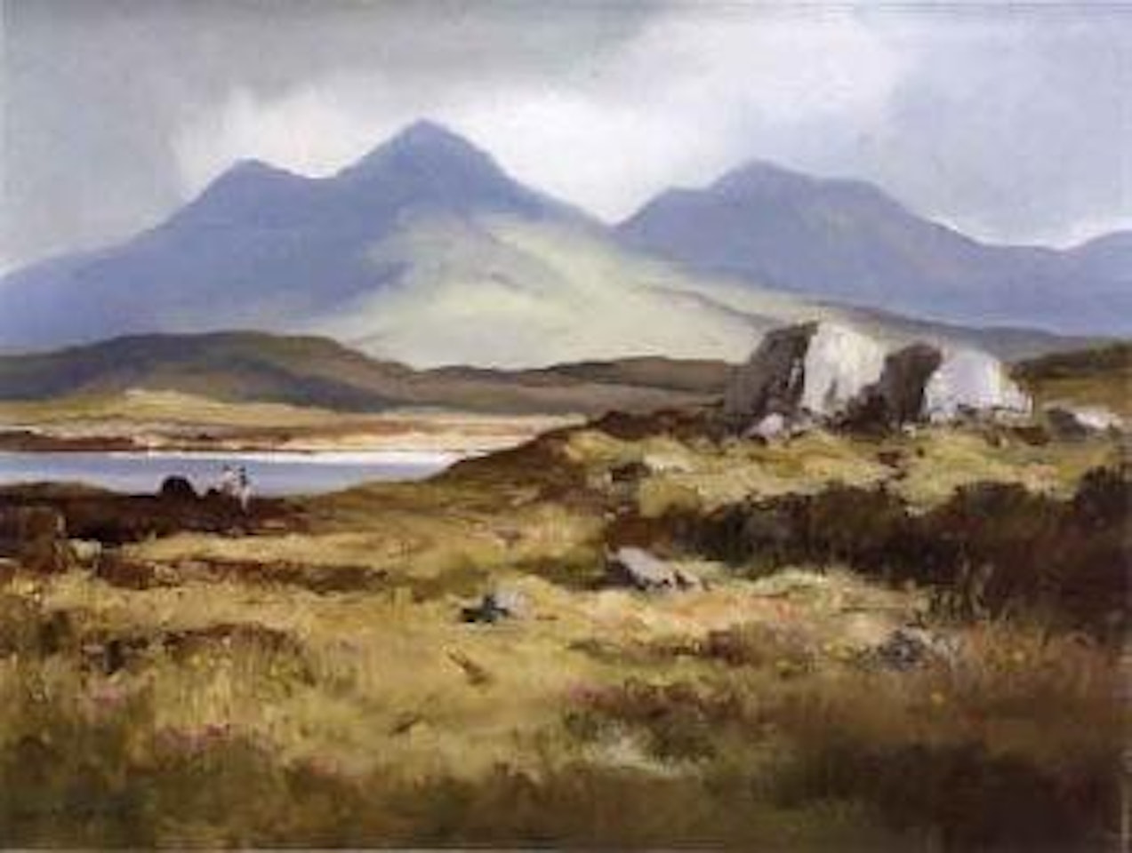 Western landscape, Connemara by Maurice Canning Wilks