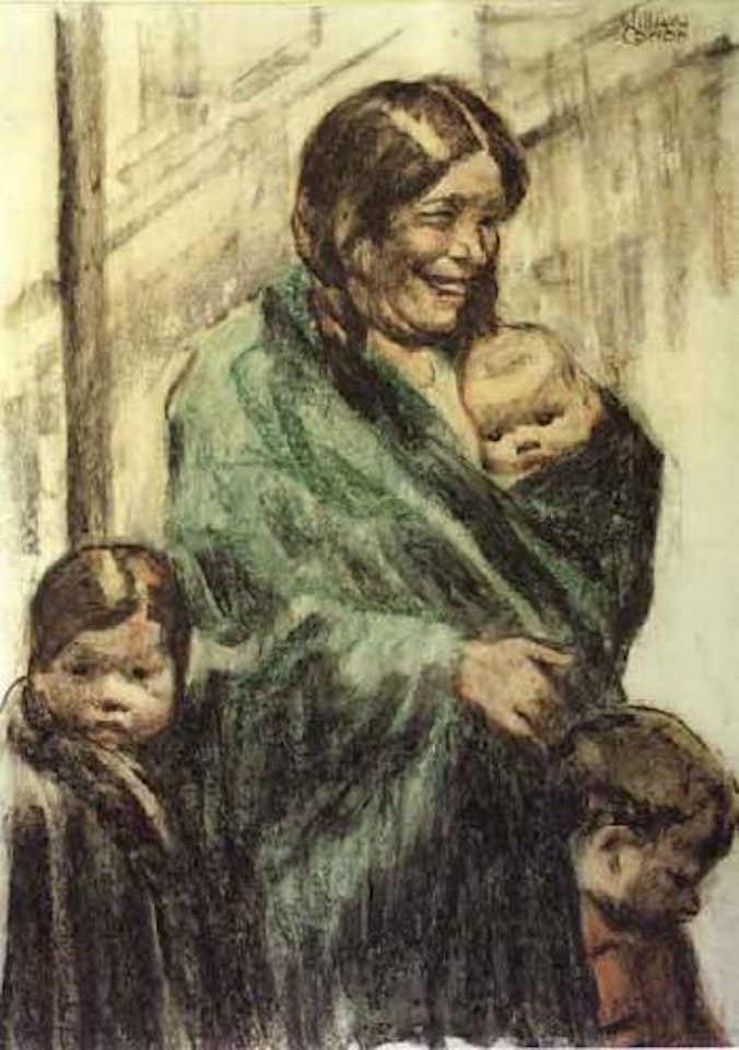 Gypsy family by William Conor
