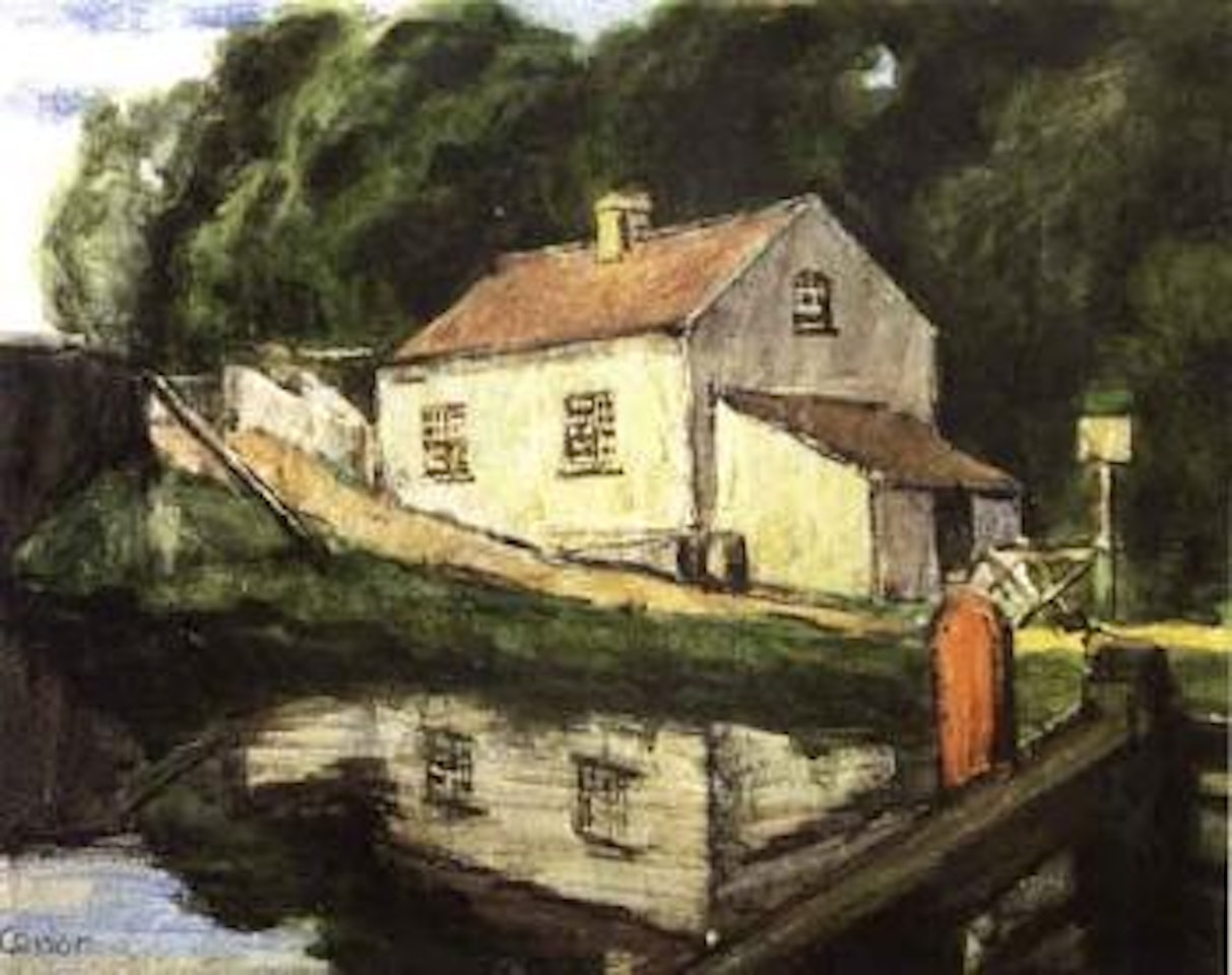 Lock-keeper's cottage by William Conor