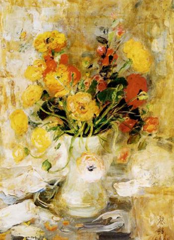 Still life of flowers by Le Pho