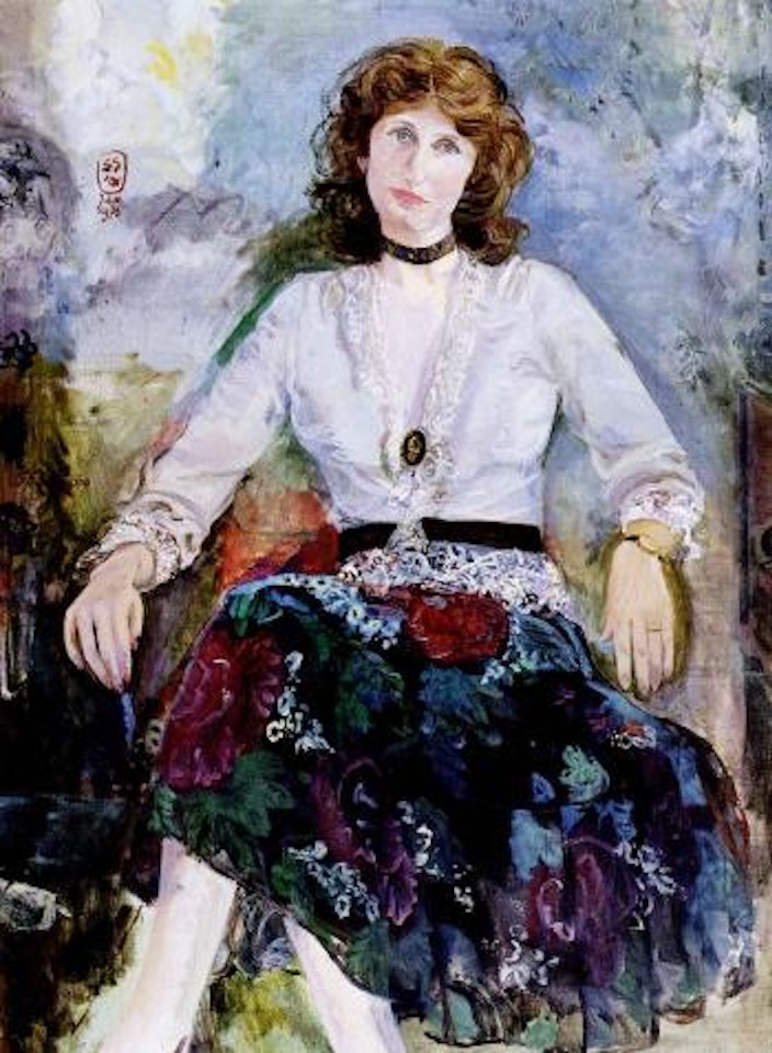 Portrait of Dutch lady by Sindutomo Sudjojono