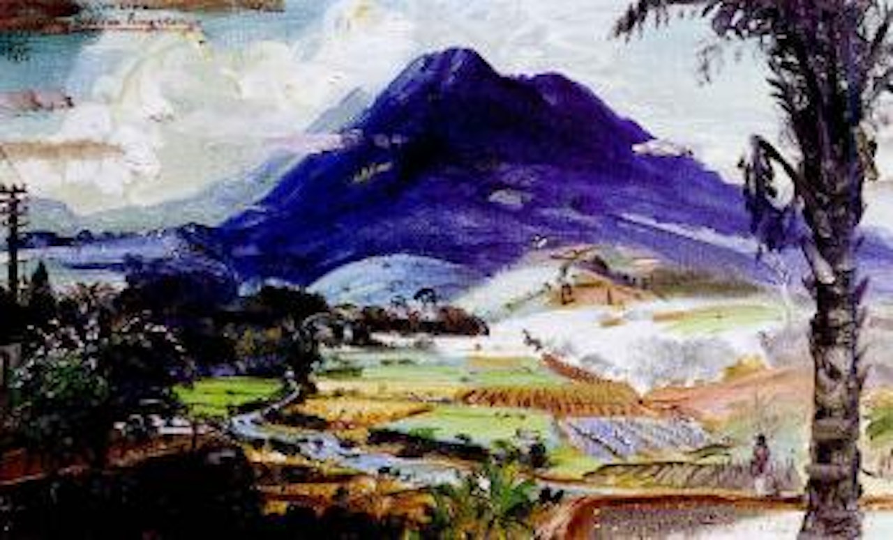 Mount Gede and Pangrango by Sindutomo Sudjojono
