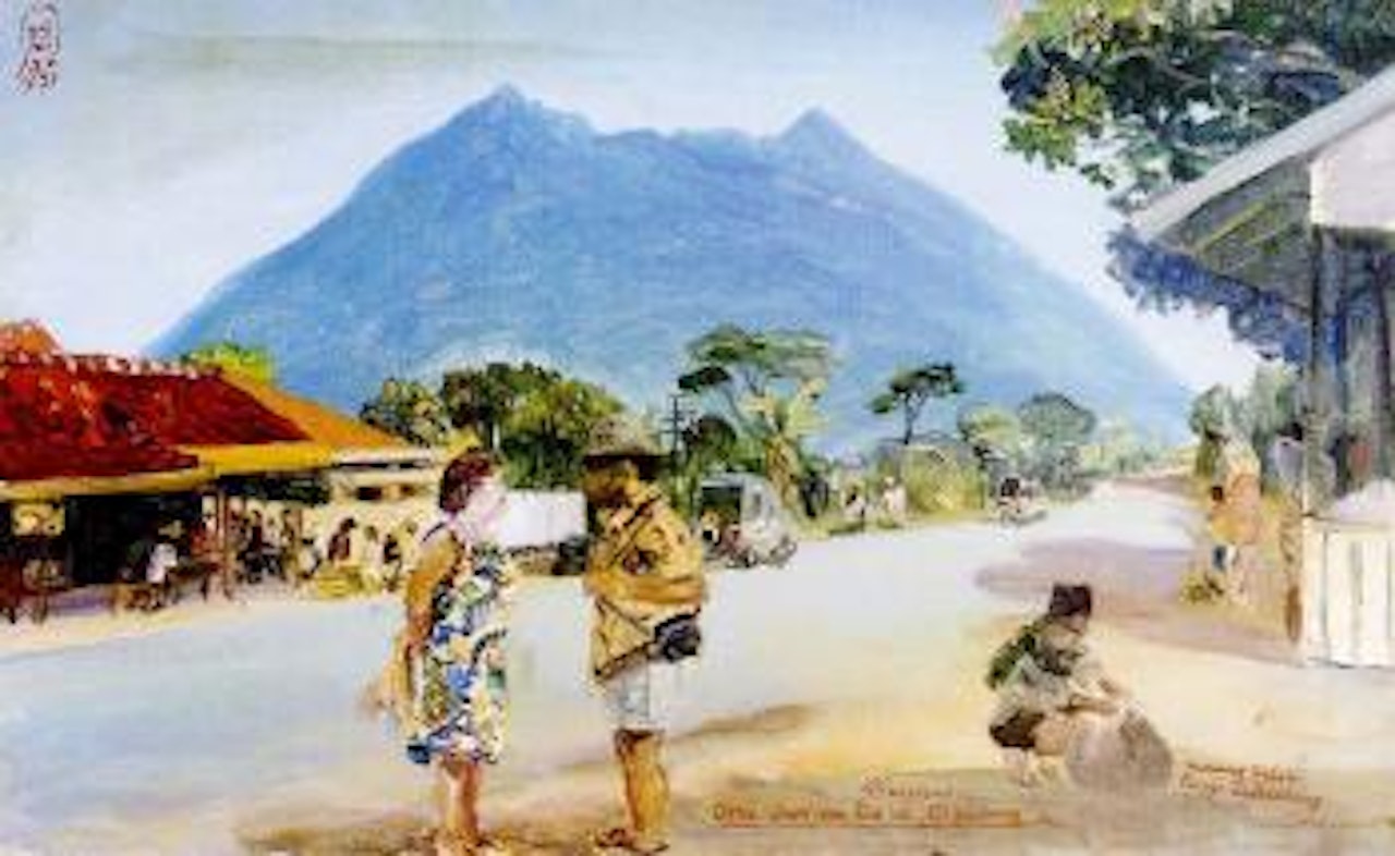 Uncle Endi and Ria at Cipayung by Sindutomo Sudjojono