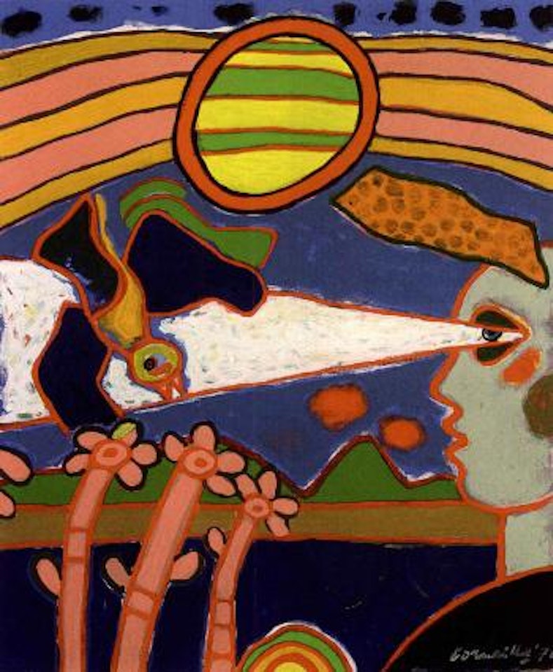 Oiseau dans le regard by Corneille