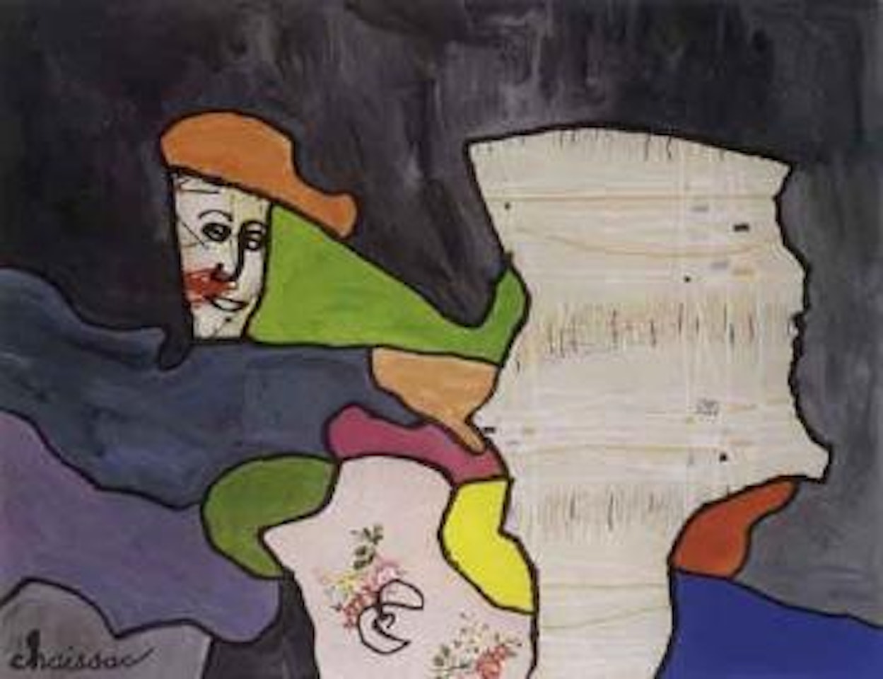 Composition a une tete by Gaston Chaissac