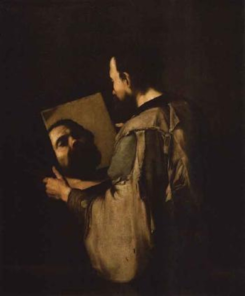 Philosopher with mirror by Jusepe de Ribera