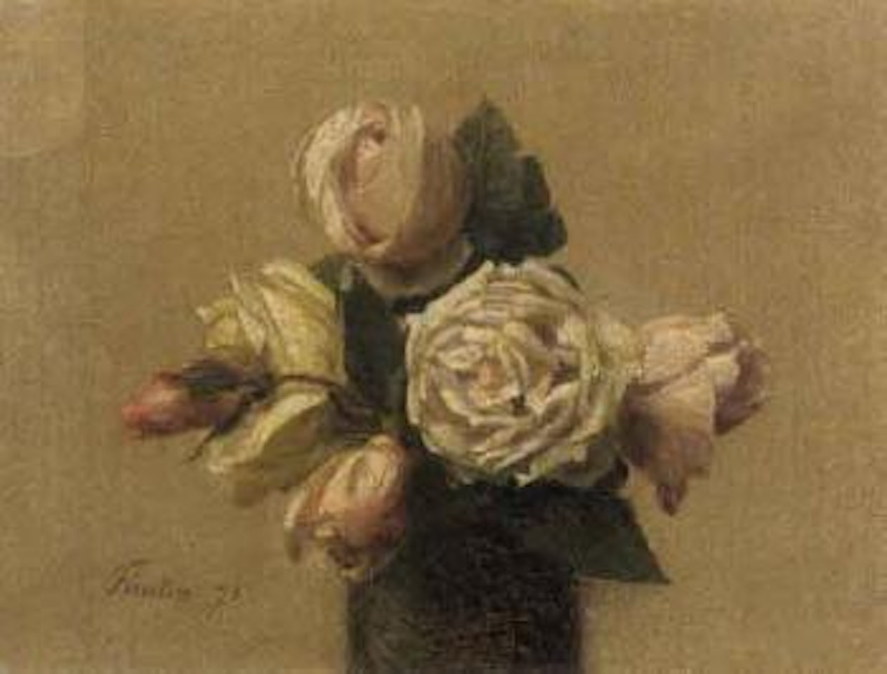 Roses jaunes et roses by Henri Fantin-Latour