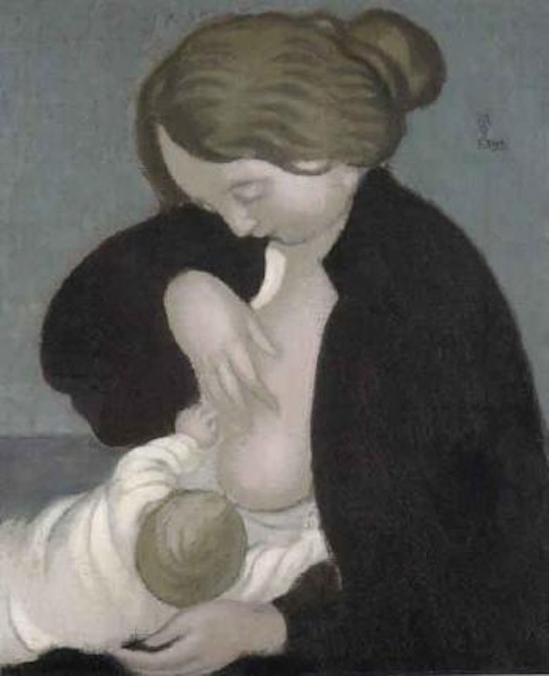 La mere au corsage noir by Maurice Denis