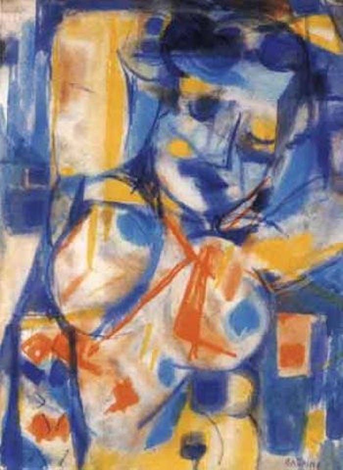 Jeune fille aux seins nus by Jean René Bazaine