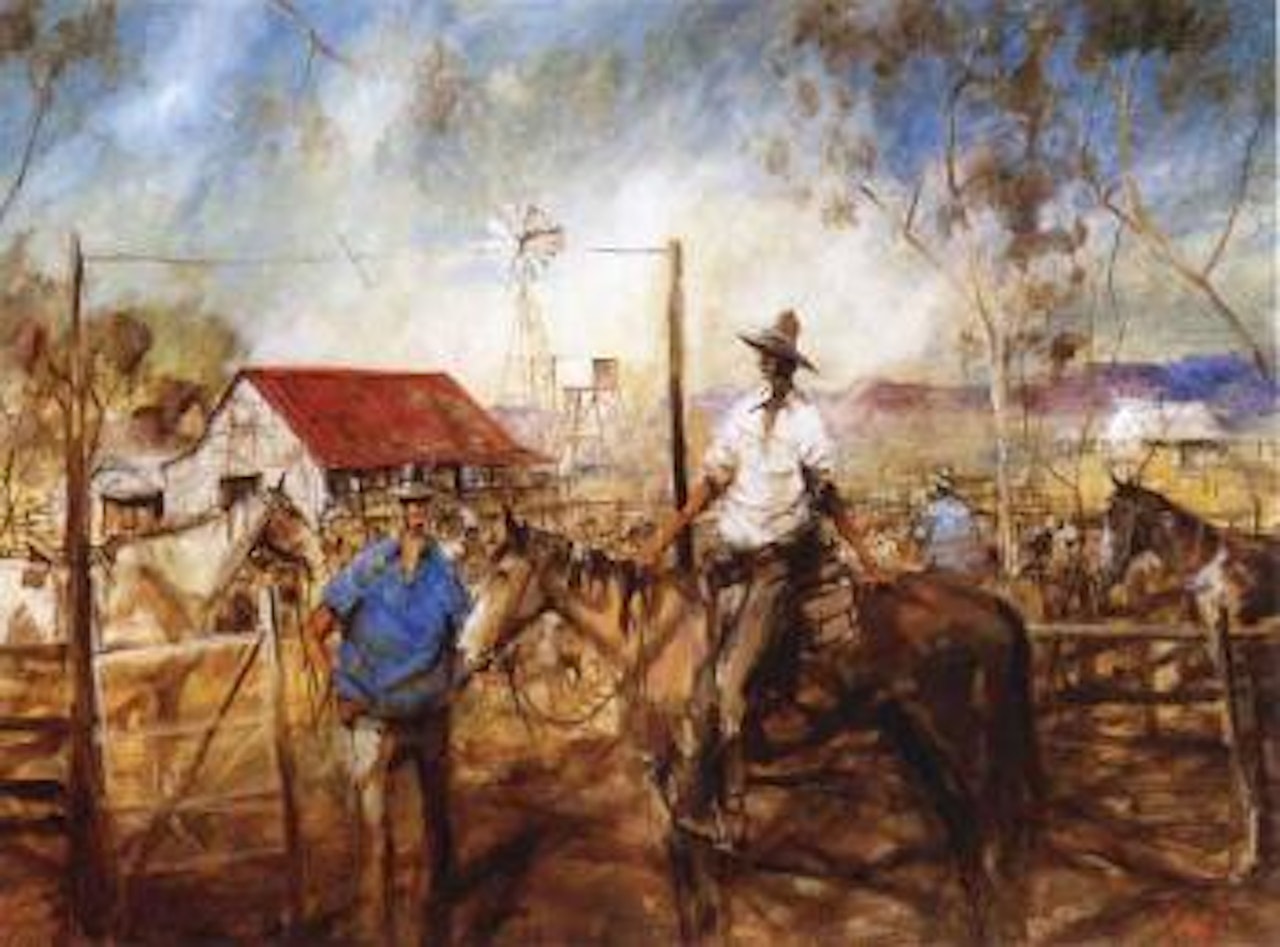 The tail-end of the Mob, West Queensland by Hugh Sawrey
