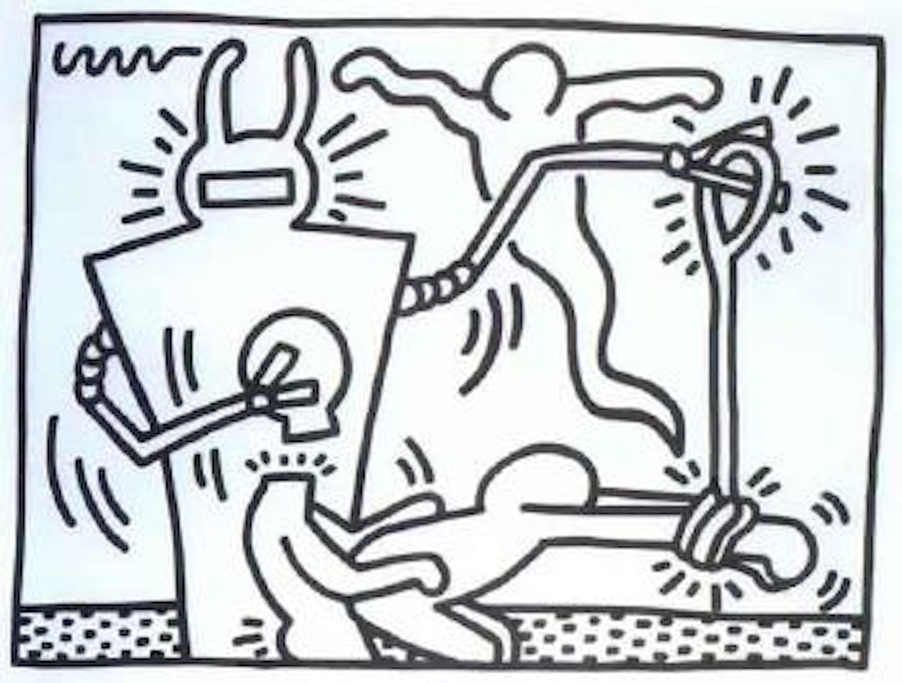 Figures by Keith Haring