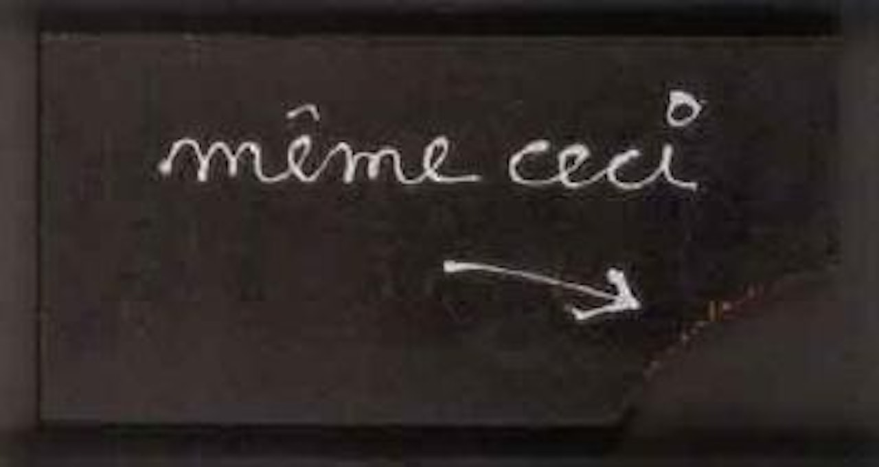 Meme ceci by Ben Vautier