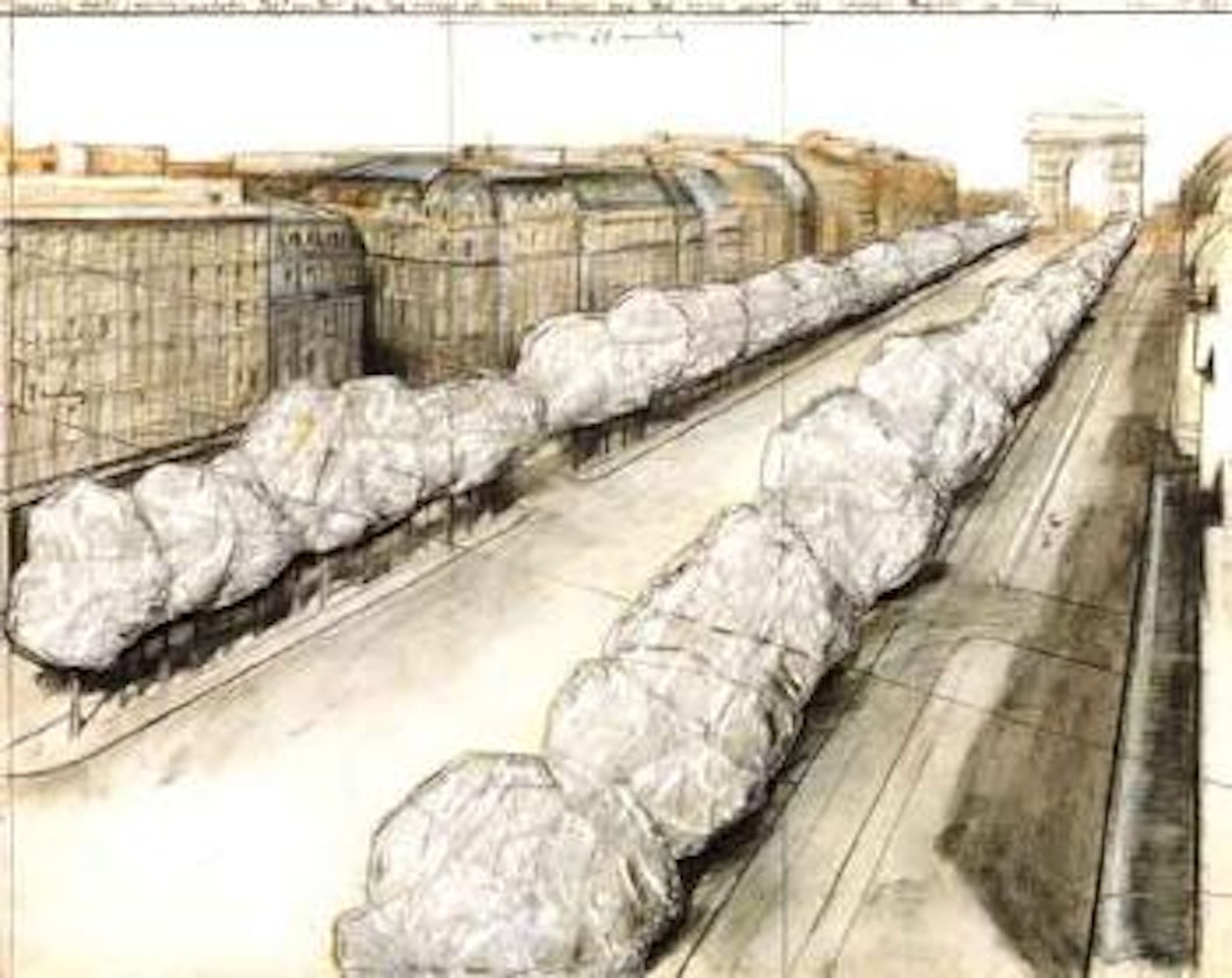 Wrapped trees by Christo