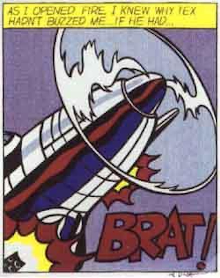 As I opened fire by Roy Lichtenstein