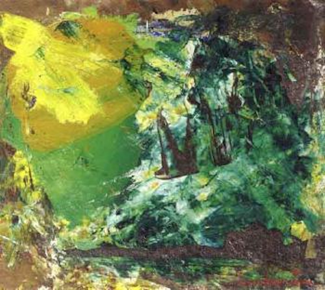 The last sun ray by Hans Hofmann