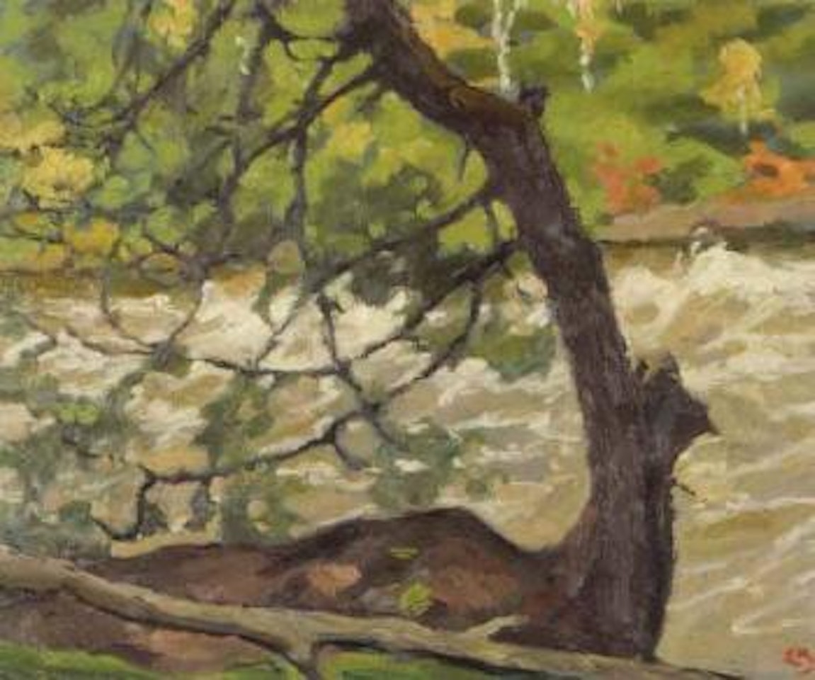 North River in Spate by Edwin Headley Holgate
