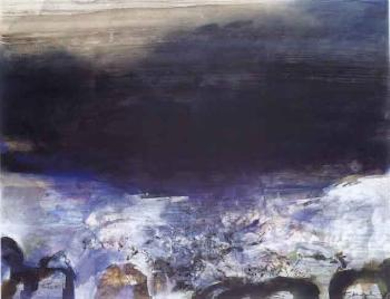 Abstract landscape by Zao Wou-Ki