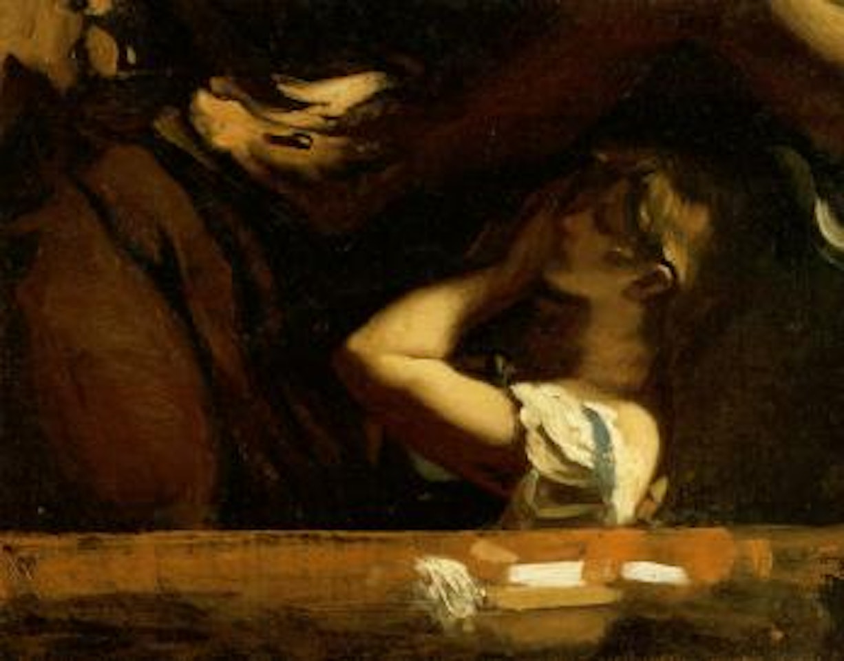 Weeping Magdalen at the foot of the cross by Pierre-Paul Prud'hon