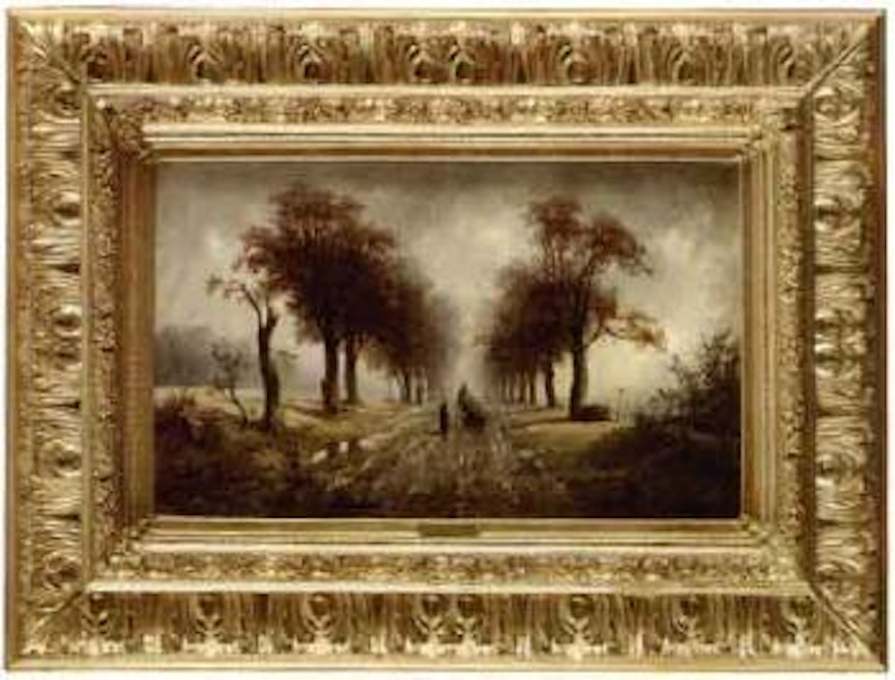 Landscape on a rainy day by Olga Wisinger-Florian