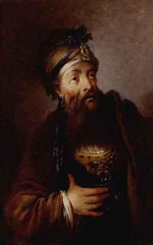 Old man wearing turban by Christian Wilhelm Ernst Dietrich