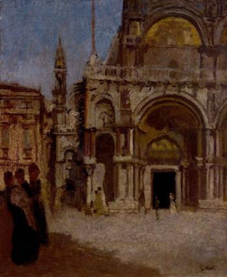 St Mark's Facade, Venice by Walter Richard Sickert