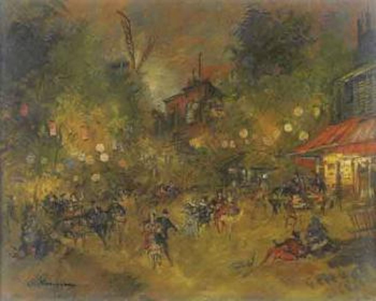 Le bal a Montmartre by Konstantin Alekseevich Korovin
