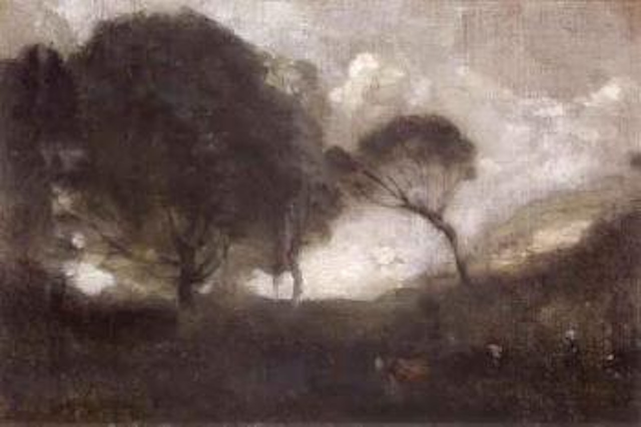 Paturage dans la vallee by Jean Baptiste Camille Corot