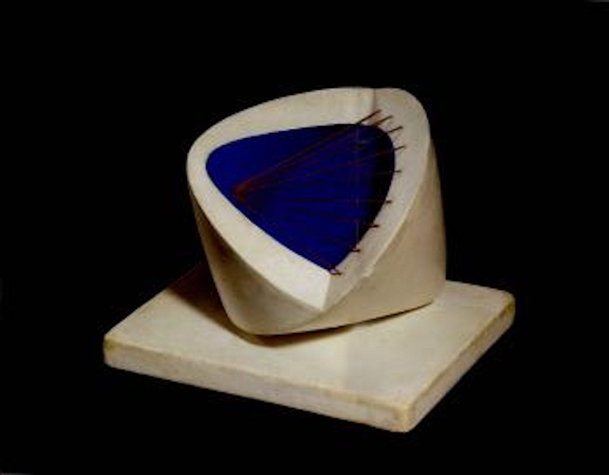 Deep blue and red by Barbara Hepworth