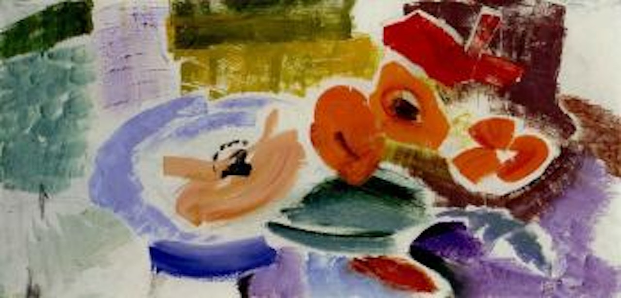 Spray of poppies by Ivon Hitchens