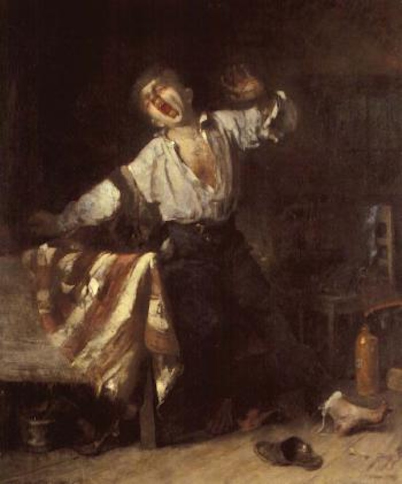 The lazy apprentice by Michael von Munkacsy