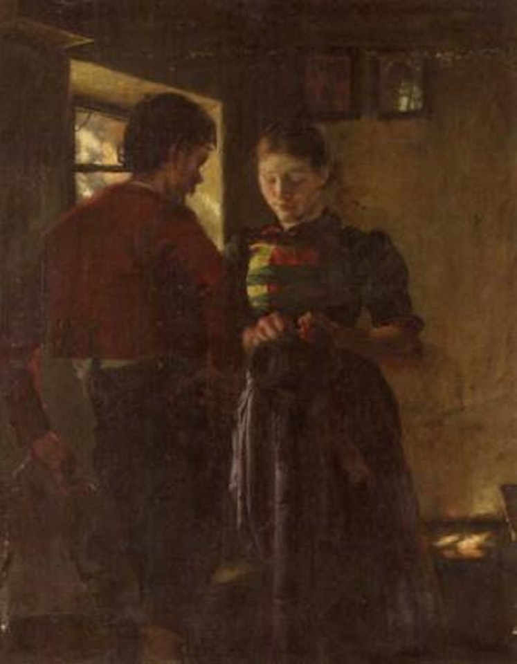 Der Antrag III - The proposal III by Albin Egger-Lienz