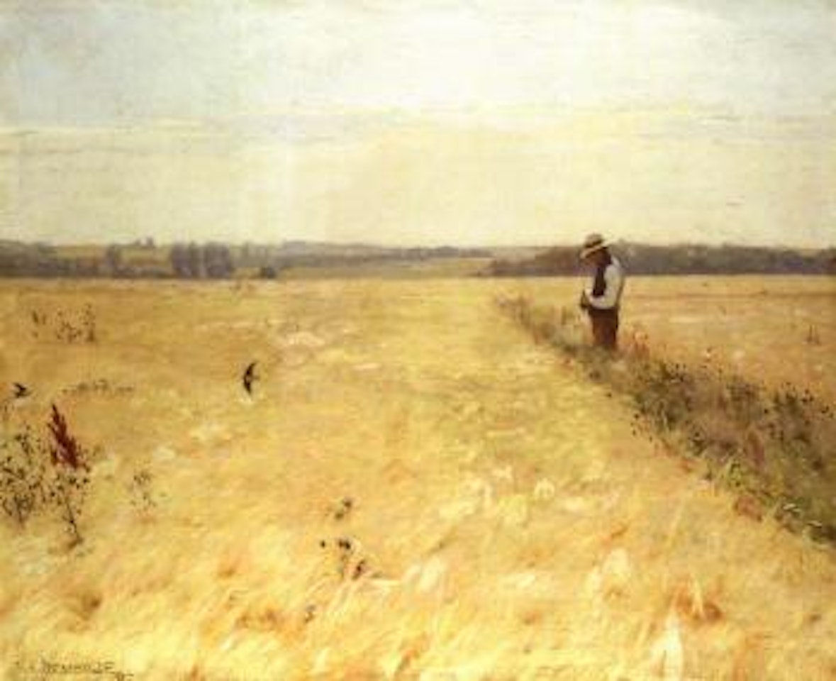 In the cornfield by Hans Andersen Brendekilde